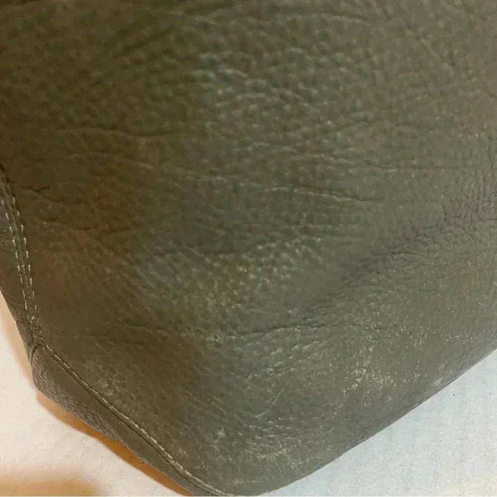 Michael kors grey distressed leather hobo/ shoulder handbag
